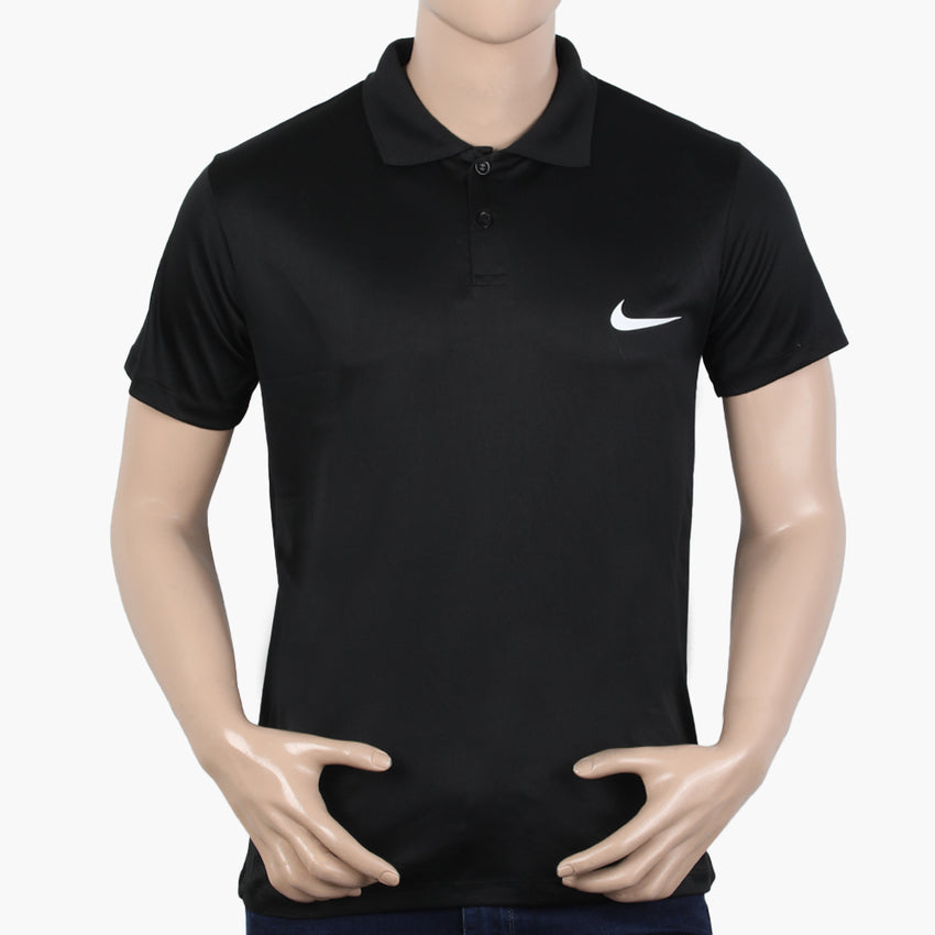 Men's Half Sleeves Polo T-Shirt - Black, Men's T-Shirts & Polos, Chase Value, Chase Value