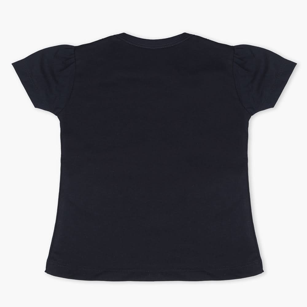 Girls Half Sleeves T-Shirt - Navy Blue, Girls T-Shirts, Chase Value, Chase Value