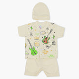 Newborn Boys Half Sleeves Suit - Fawn, Newborn Boys Sets & Suits, Chase Value, Chase Value