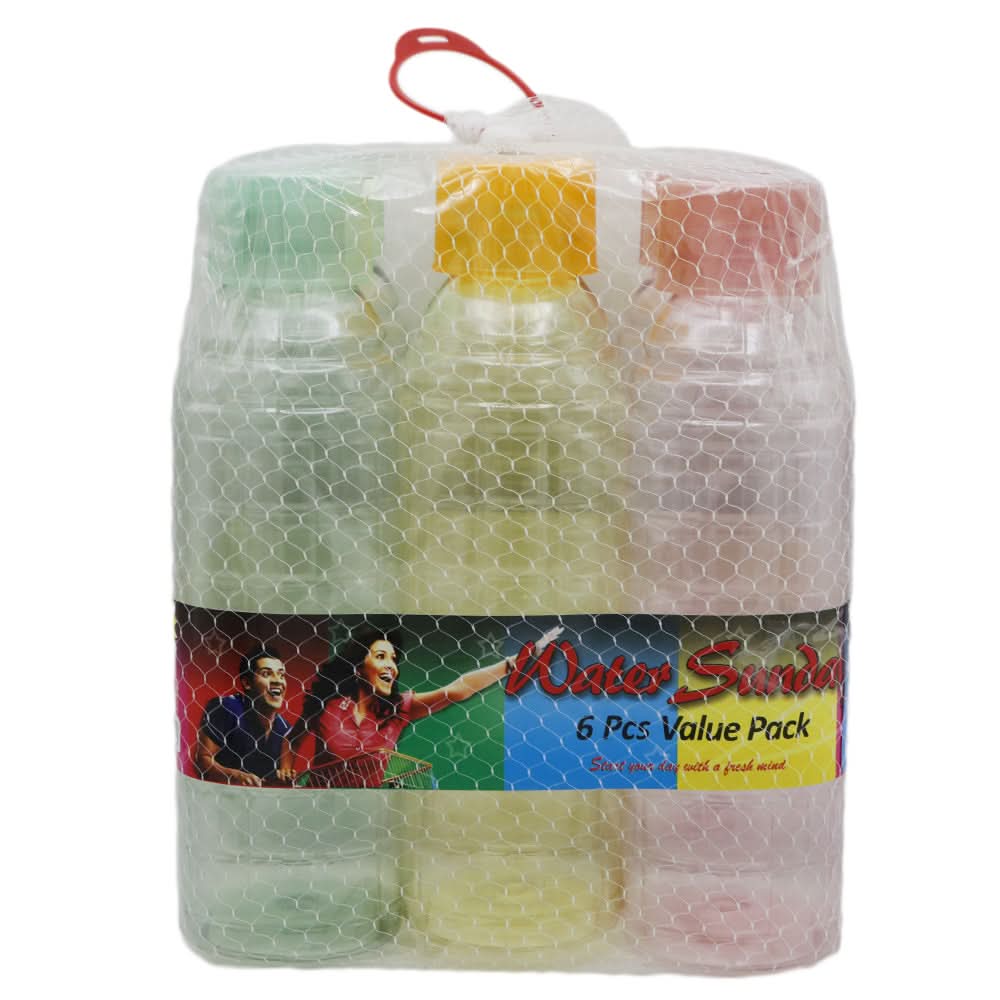 Water Bottle Pack Of 6 - Multi-A, Kids, Tiffin Boxes And Bottles, Chase Value, Chase Value