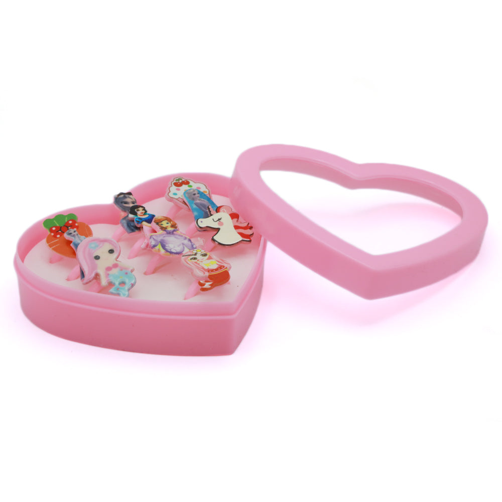 Children Heart Ring Box - H, Girls Finger Rings, Chase Value, Chase Value