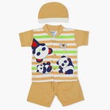Newborn Boys Half Sleeves Suit - Brown, Newborn Boys Sets & Suits, Chase Value, Chase Value