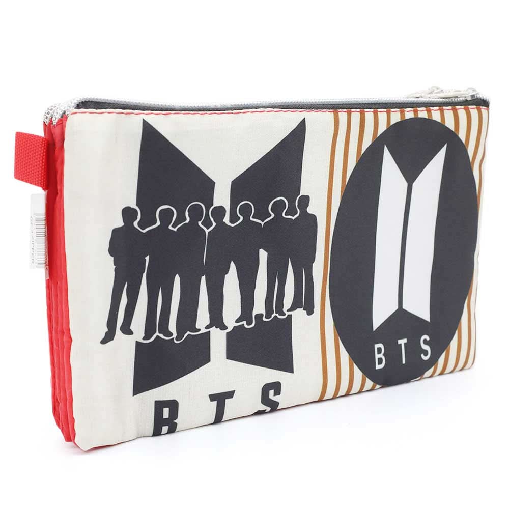 Pencil Pouch Three Zipper - Red, Pencil Boxes & Stationery Sets, Chase Value, Chase Value