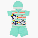 Newborn Boys Half Sleeves Suit - Cyan, Newborn Boys Sets & Suits, Chase Value, Chase Value