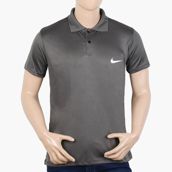 Men's Half Sleeves Polo T-Shirt - Grey, Men's T-Shirts & Polos, Chase Value, Chase Value