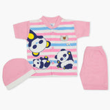 Newborn Boys Half Sleeves Suit - Pink, Newborn Boys Sets & Suits, Chase Value, Chase Value