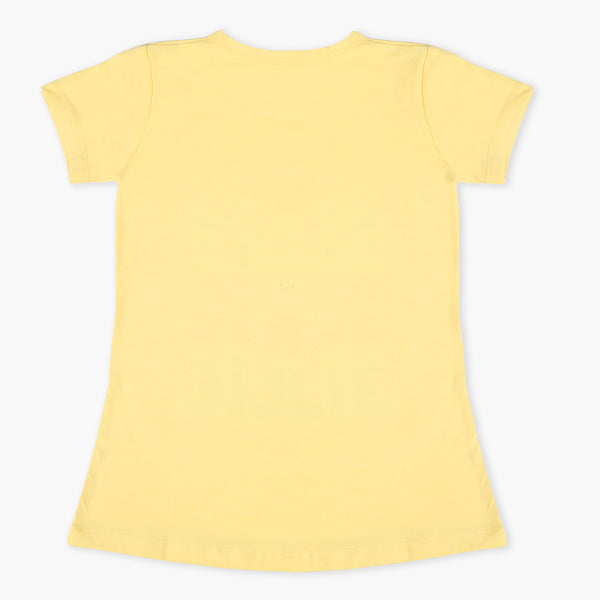 Girls T-Shirt - Yellow, Girls T-Shirts, Chase Value, Chase Value