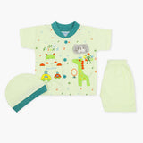 Newborn Boys Half Sleeves Suit - Green, Newborn Boys Sets & Suits, Chase Value, Chase Value