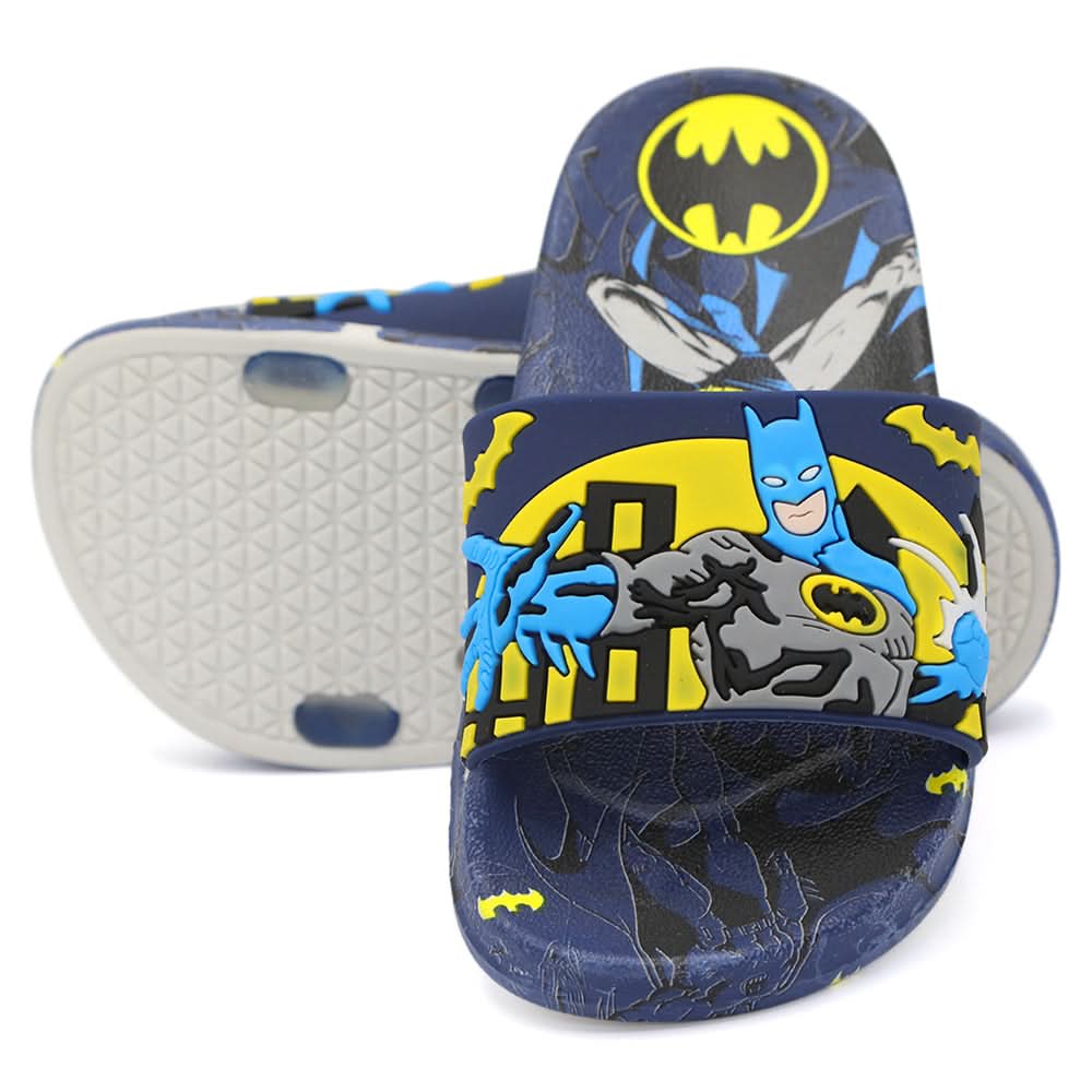 Boys Slider Batman - Navy Blue, Boys Slippers, Chase Value, Chase Value