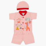Newborn Boys Half Sleeves Suit - Pink, Newborn Boys Sets & Suits, Chase Value, Chase Value