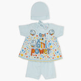 Newborn Girls Half Sleeves Suit - Blue, Newborn Girls Sets & Suits, Chase Value, Chase Value