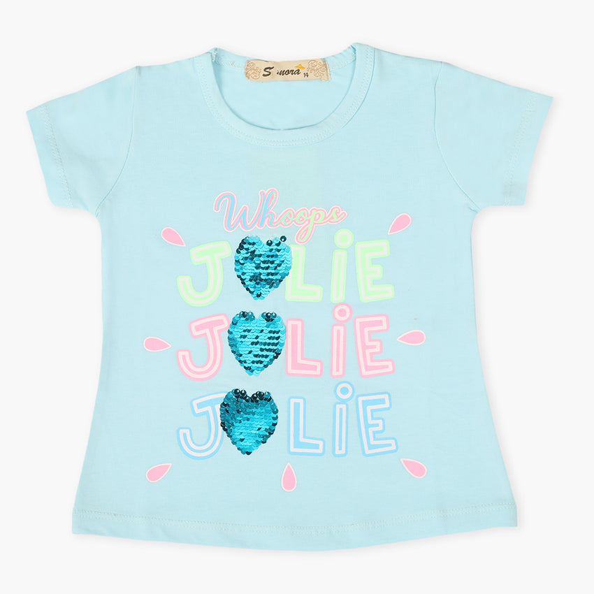 Girls T-Shirt - Light Blue, Girls T-Shirts, Chase Value, Chase Value