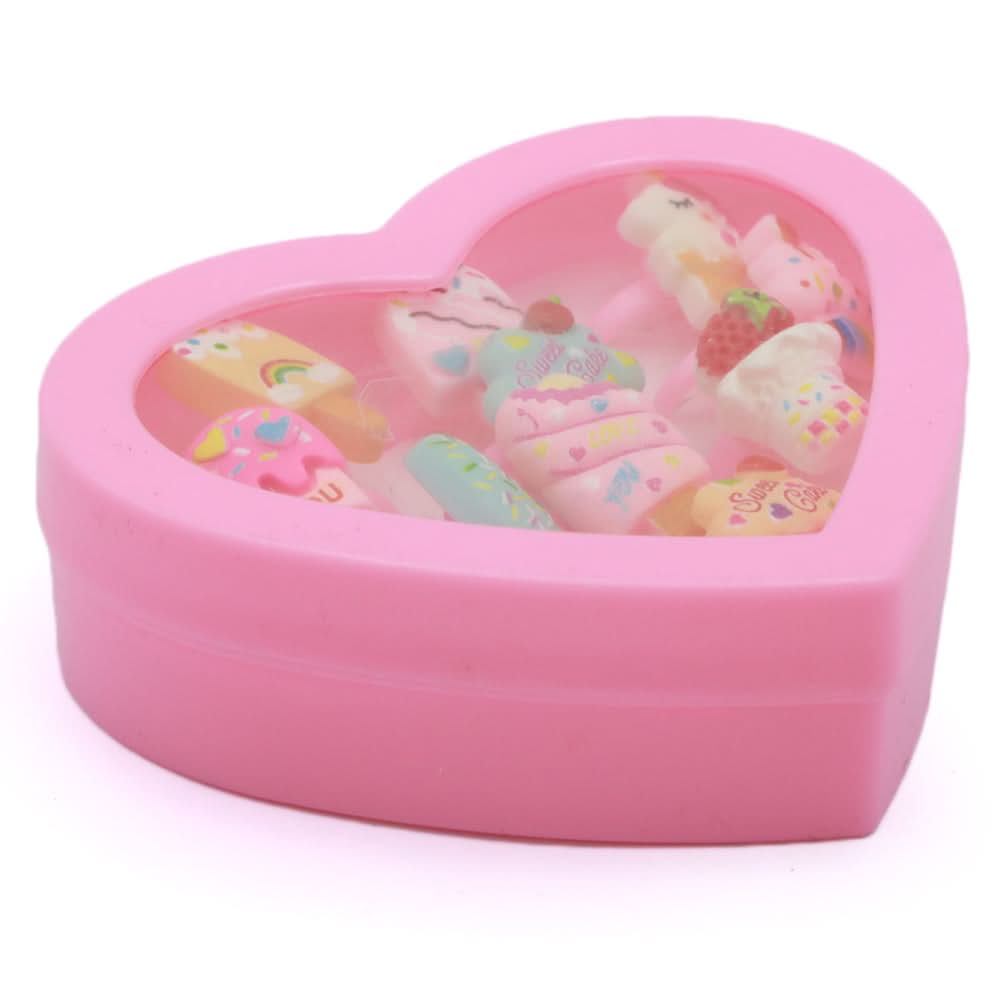 Children Heart Ring Box - E, Girls Finger Rings, Chase Value, Chase Value
