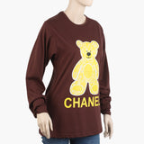 Women's Full Sleeves T-Shirt - Brown, Women T-Shirts & Tops, Chase Value, Chase Value