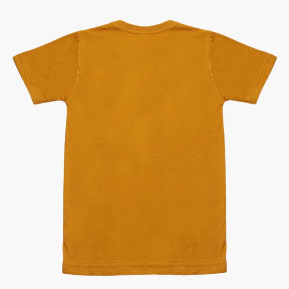 Boys Half Sleeves T-Shirt - Mustard, Boys T-Shirts, Chase Value, Chase Value