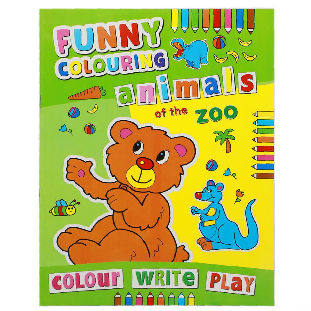 Coloring Book Animal Of The Zoo, Coloring Books, Chase Value, Chase Value