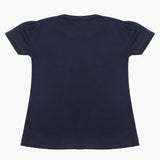 Girls Half Sleeves T-Shirt - Navy Blue, Girls T-Shirts, Chase Value, Chase Value