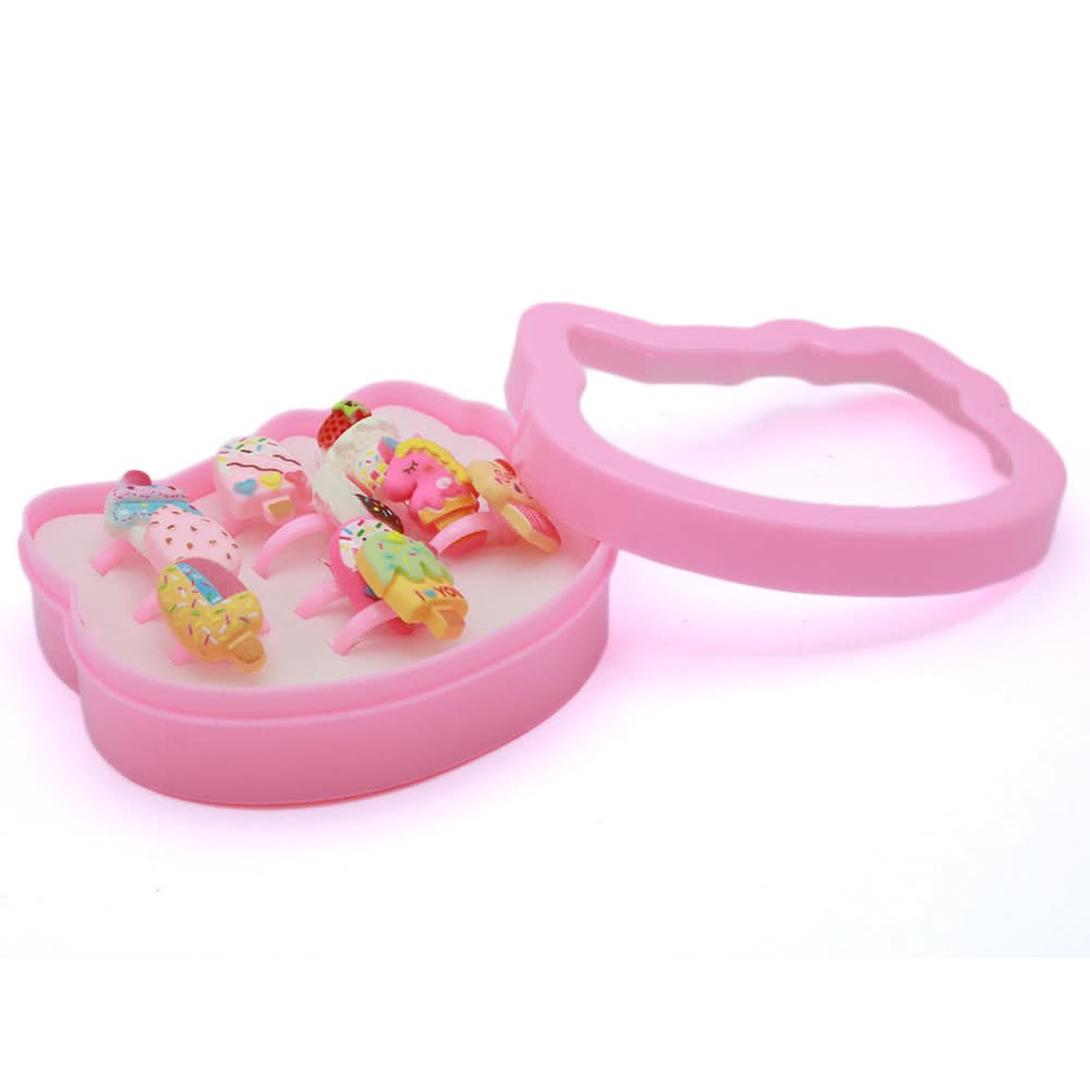 Children Heart Ring Box - F, Girls Finger Rings, Chase Value, Chase Value