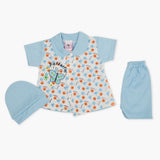 Newborn Girls Half Sleeves Suit - Blue, Newborn Girls Sets & Suits, Chase Value, Chase Value