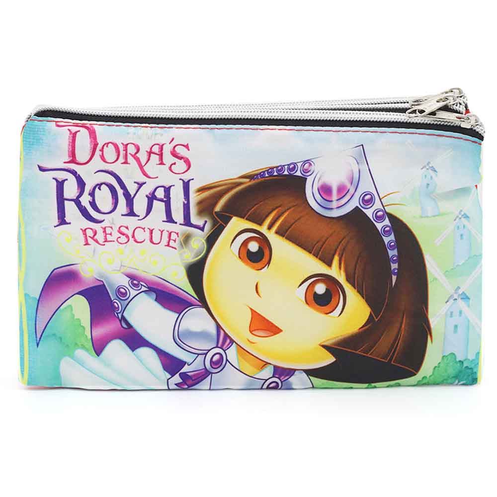 Pencil Pouch Three Zipper - Red, Pencil Boxes & Stationery Sets, Chase Value, Chase Value