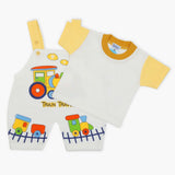 Newborn Boys Half Sleeves Romper - Yellow, Newborn Boys Rompers, Chase Value, Chase Value