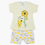 Newborn Girls Half Sleeves Suit - Lemon, Newborn Girls Sets & Suits, Chase Value, Chase Value