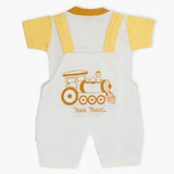 Newborn Boys Half Sleeves Romper - Yellow, Newborn Boys Rompers, Chase Value, Chase Value