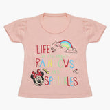 Girls Half Sleeves T-Shirt - Baby Pink, Girls T-Shirts, Chase Value, Chase Value
