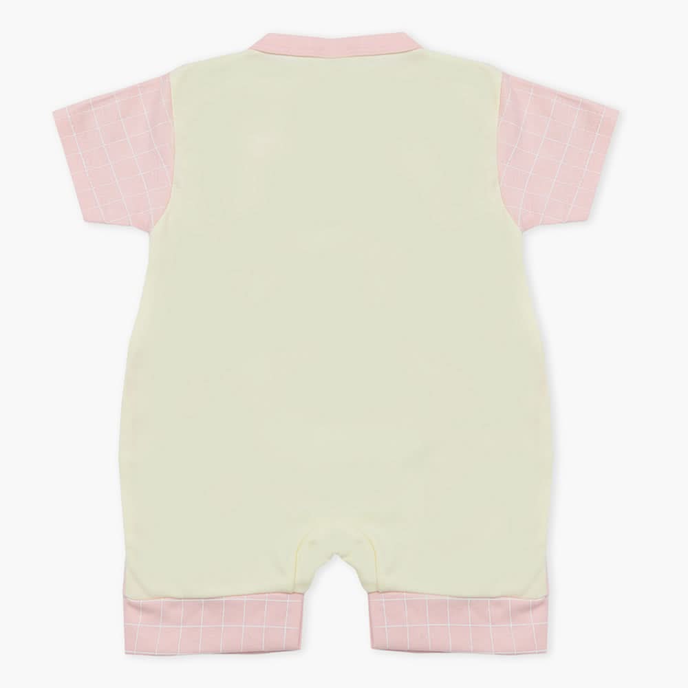 Newborn Boys Half Sleeves Romper - Lemon, Newborn Boys Rompers, Chase Value, Chase Value