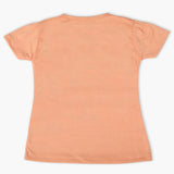 Girls Half Sleeves T-Shirt - Peach, Girls T-Shirts, Chase Value, Chase Value