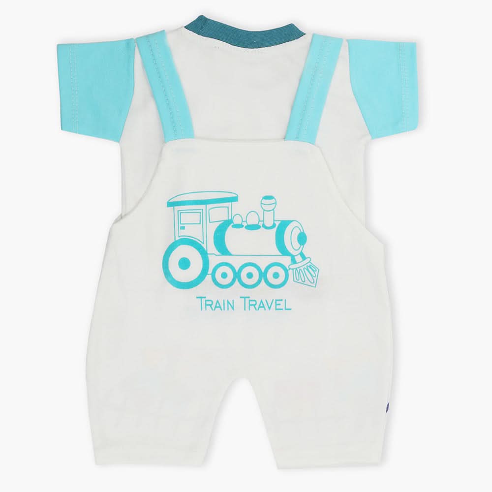 Newborn Boys Half Sleeves Romper - Sky Blue, Newborn Boys Rompers, Chase Value, Chase Value