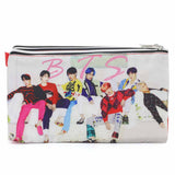 Pencil Pouch Three Zipper - Red, Pencil Boxes & Stationery Sets, Chase Value, Chase Value