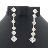 Zircon Earing - Golden, Women, Earrings & Tops, Chase Value, Chase Value