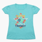Girls Half Sleeves T-Shirt - Light Blue, Girls T-Shirts, Chase Value, Chase Value