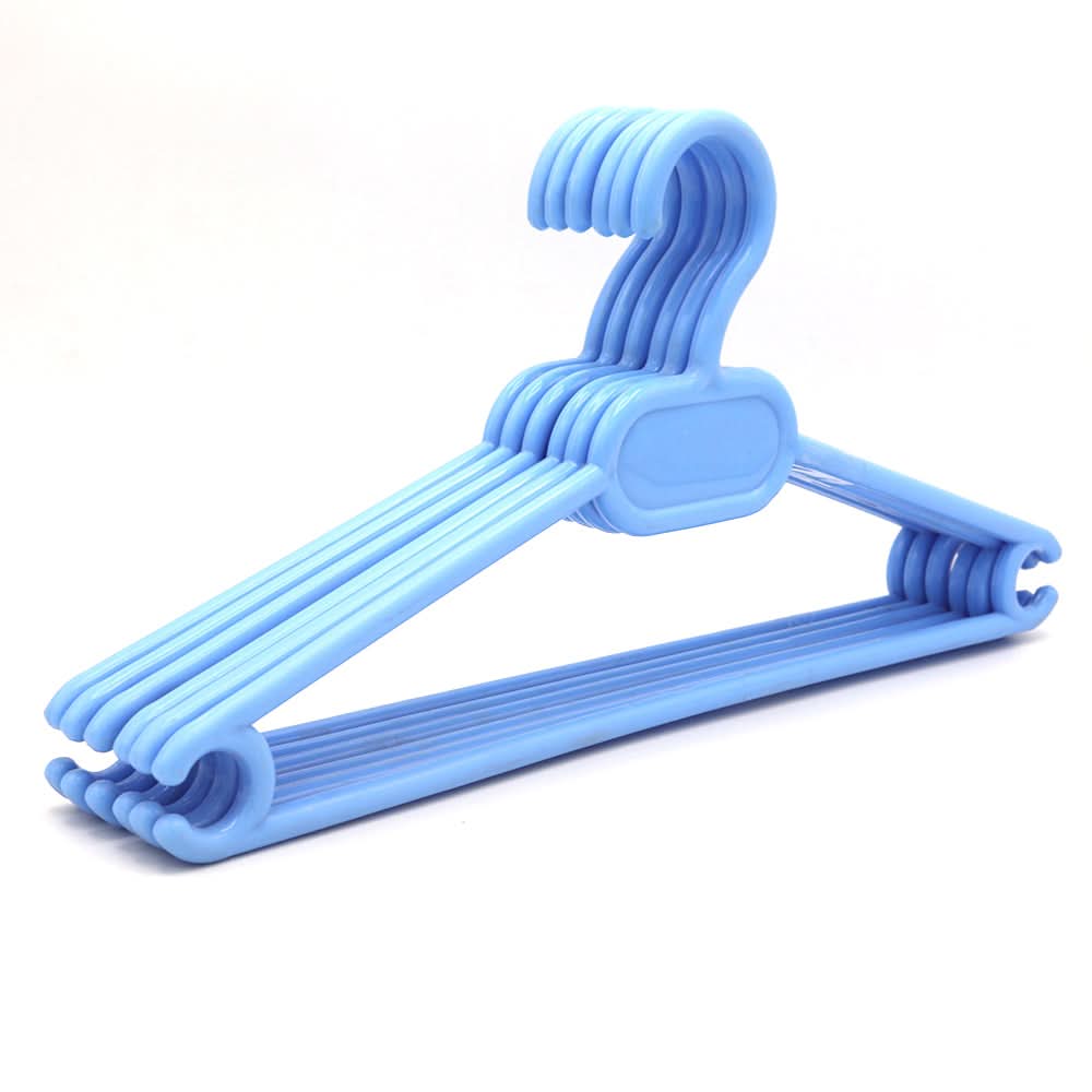 Baby Cloth Hanger 6 Pcs Set - Blue, Newborn Baby Accessories, Chase Value, Chase Value