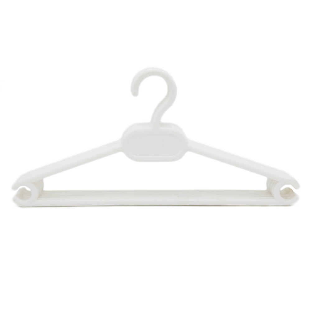 Baby Cloth Hanger 6 Pcs Set - White, Newborn Baby Accessories, Chase Value, Chase Value