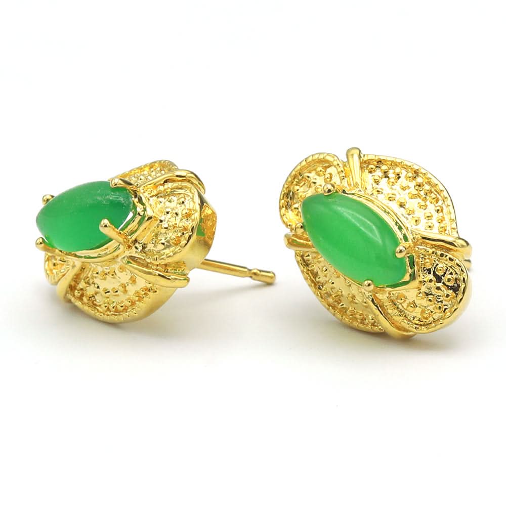 Zircon Earing - Golden, Women, Earrings & Tops, Chase Value, Chase Value