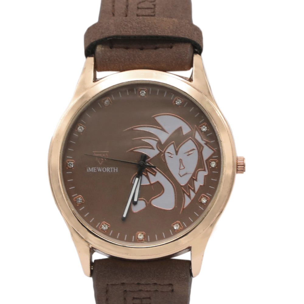 Men's Skeleton Strap Watch - Brown, Men, Watches, Chase Value, Chase Value