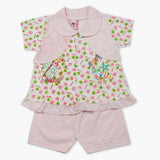 Newborn Girls Half Sleeves Suit - Light Pink, Newborn Girls Sets & Suits, Chase Value, Chase Value