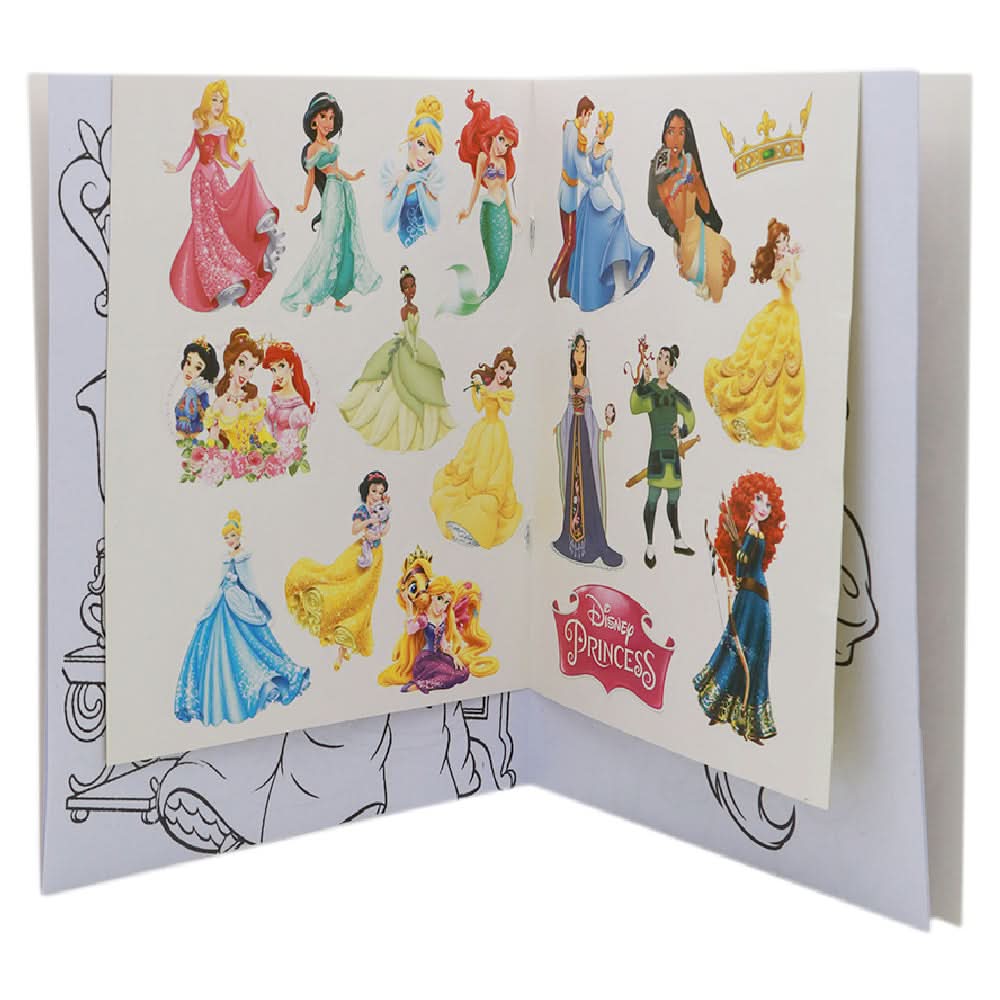 Sticker Coloring Lets Play With Color Princess 3, Coloring Books, Chase Value, Chase Value