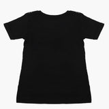Girls Half Sleeves T-Shirt - Black, Girls T-Shirts, Chase Value, Chase Value