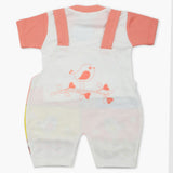 Newborn Boys Half Sleeves Romper - Peach, Newborn Boys Rompers, Chase Value, Chase Value
