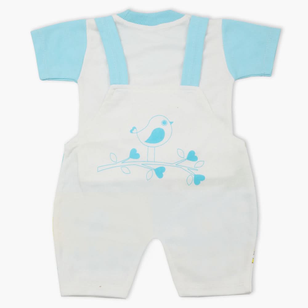 Newborn Boys Half Sleeves Romper - Blue, Newborn Boys Rompers, Chase Value, Chase Value