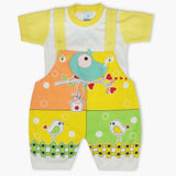 Newborn Boys Half Sleeves Romper - Yellow, Newborn Boys Rompers, Chase Value, Chase Value