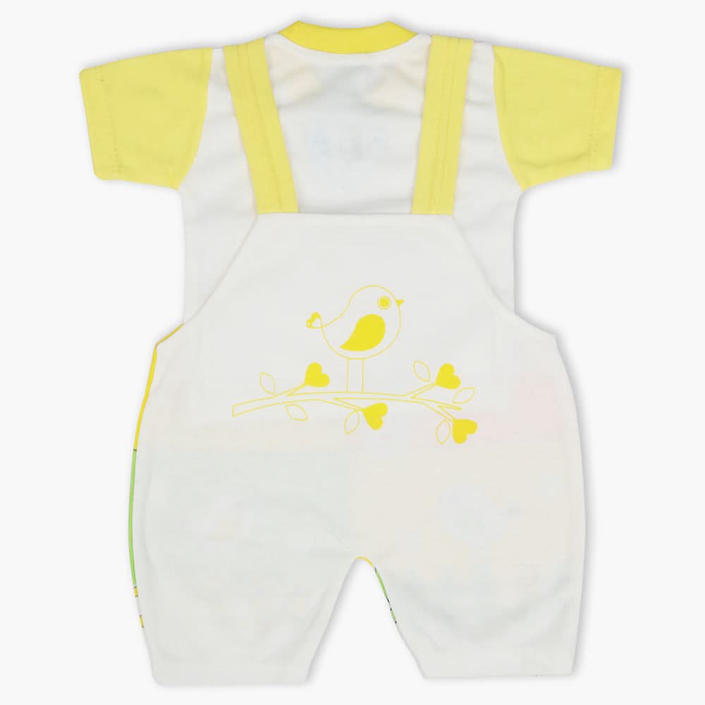 Newborn Boys Half Sleeves Romper - Yellow, Newborn Boys Rompers, Chase Value, Chase Value