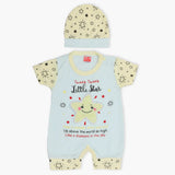 Newborn Boys Half Sleeves Romper - Light Blue, Newborn Boys Rompers, Chase Value, Chase Value