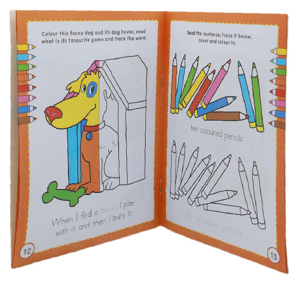Coloring Book I Learn To Read 1, Coloring Books, Chase Value, Chase Value