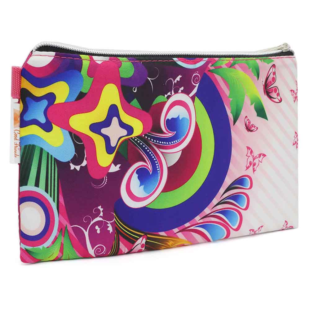 Pencil Pouch One Zipper - Pink, Pencil Boxes & Stationery Sets, Chase Value, Chase Value