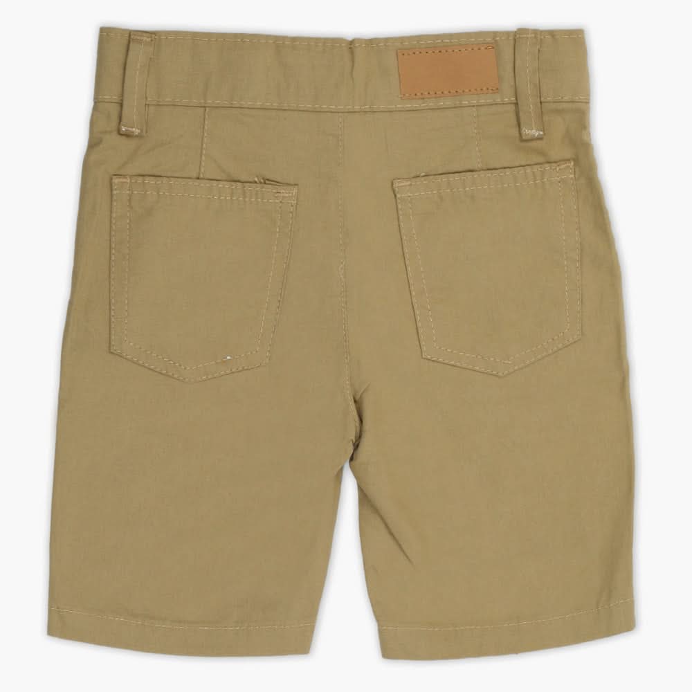 Boys Cotton Short - Khaki, Boys Pants, Chase Value, Chase Value