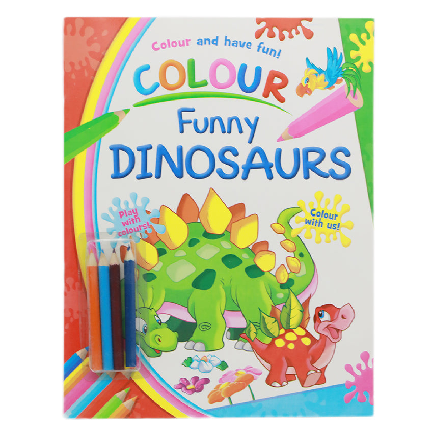 Coloring Book Funny Dinosaurs, Coloring Books, Chase Value, Chase Value